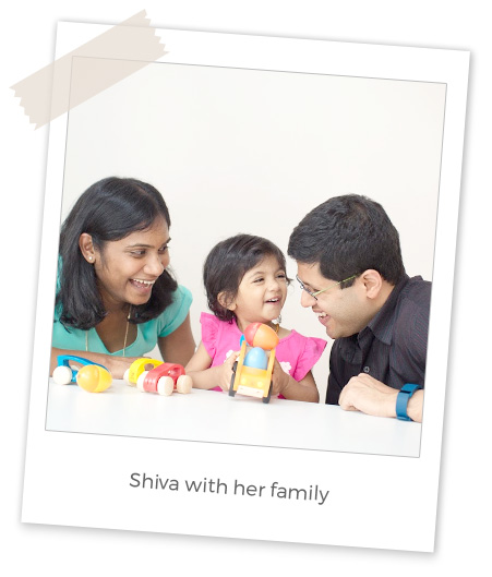 Shiva with her family